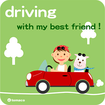drivin with my best friend!